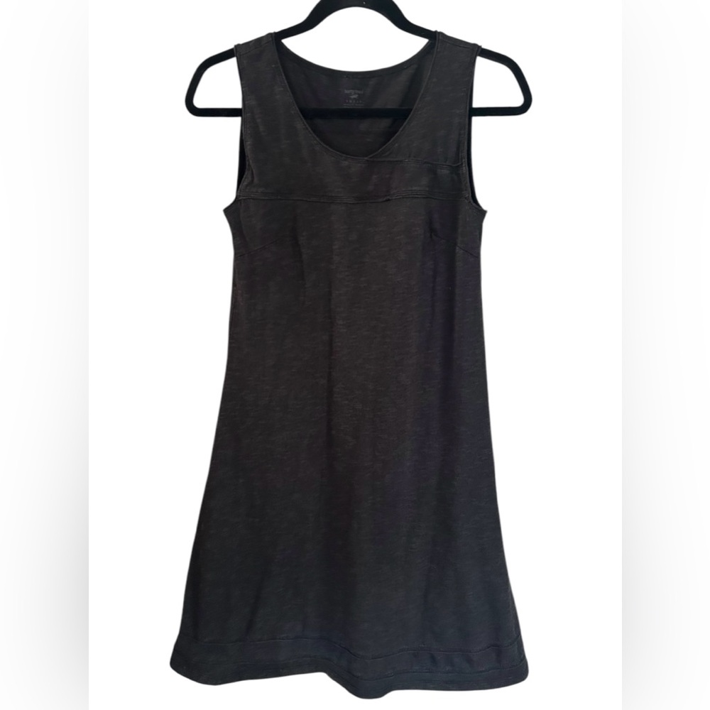Horny Toad Oolong Sleeveless Dress Size Small Black Tencel Organic Cotton